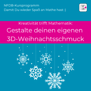 Von der Skizze zum 3D-Modell, für Matheinteressierte und Hochbegabte, 5 Termine, 149 Euro gesamt | NFDB